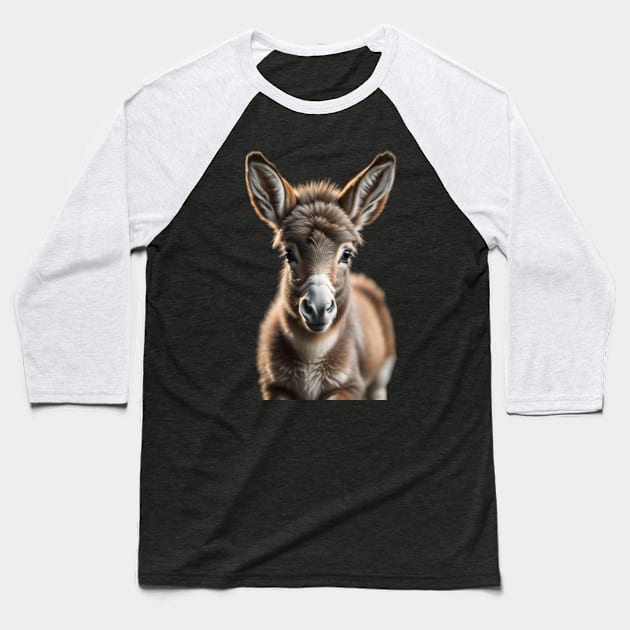 Baby donkey Baseball T-Shirt by MetallGuinea74